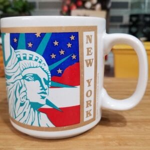 Vintage 1990‎ New York Statue Of Liberty Coffee Mug The Paradies Collection